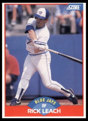 1989 Score #540 Rick Leach Toronto Blue Jays - Image 1 of 2
