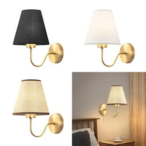 Modern bedside lamp E27 lampshade wall lamp lighting lantern decorative for - Picture 1 of 10