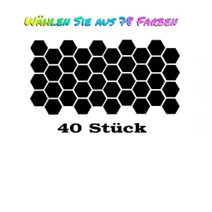 2x honeycomb Waben Camo hexagon Aufkleber 40 Stück 20x10cm Dekor Folie Auto voll - Bild 1 von 4