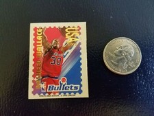 Rasheed Wallace Washington Bullets NBA 1995 CME Stamp STICKER USA  RARE ODDBALL