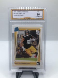 2021 Donruss Pittsburgh Steelers￼ Pat Freiermuth Rated Rookie #281 Gem Mint 10!