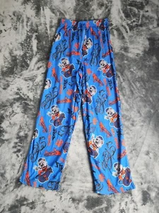 Joe Boxer Boys PJ Pants Skating Bulldogs Blue Size 14-16 Elastic Waist - Picture 1 of 11