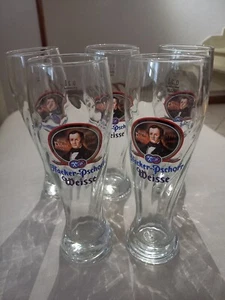 5 Bicchieri Birra Hacker-Pschorr Weisse 1798/1867 0,30 L Rastal Germany - Foto 1 di 11