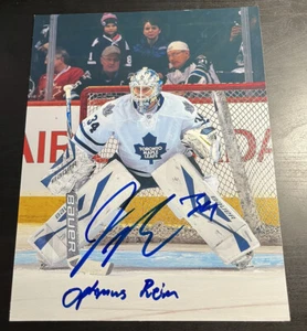 James Reimer Hand Signed 8x10 Photo Optimus Reim Autograph Maple Leafs Sharks - Picture 1 of 1