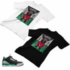 Jordan 3 Pine Green Matching Custom Designed T shirt / hoodie JD 3-18-3