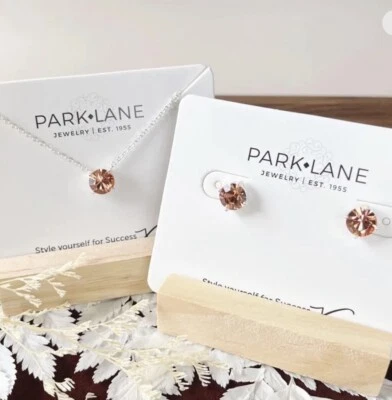 Park Lane Peach Cobbler Impression  Ensemble Earrings and Necklace - Image 1 of 4