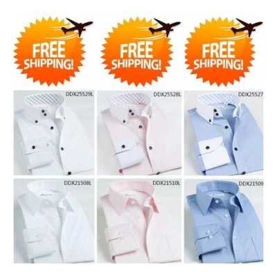 3 camisas de vestir hechas a medida para hombre camisa a medida, camisas de vestir para hombre manga larga Foto 1 de 4