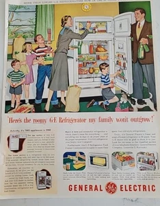La familia de refrigeradores General Electric 1952 no superará el anuncio vintage - Imagen 1 de 1