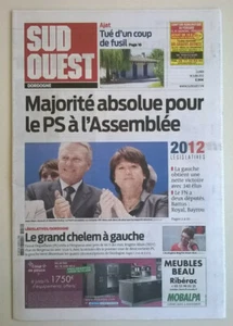 SUD OUEST (Ed. Dordogne) du 18/06/2012 - 2nd tour Législatives / Foot: EURO 2012 - Picture 1 of 12