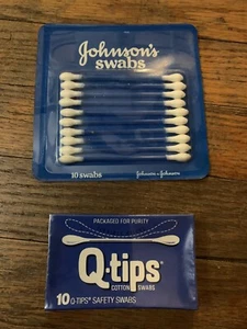 NEW 1980s Vintage Johnson's Swabs 10 count Travel Size 1983 MOVIE PROP - Picture 1 of 2
