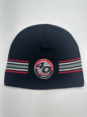 Yamaha 40 Anniversary Logo Black Knit Beanie Hat Cap Winter One Size - Image 1 of 4
