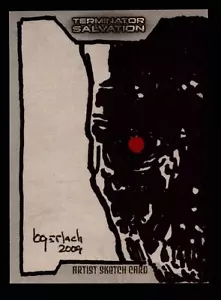 2009 Terminator Salvation Bruce Gerlach Artist Sketch Card 1/1 Topps - Picture 1 of 2