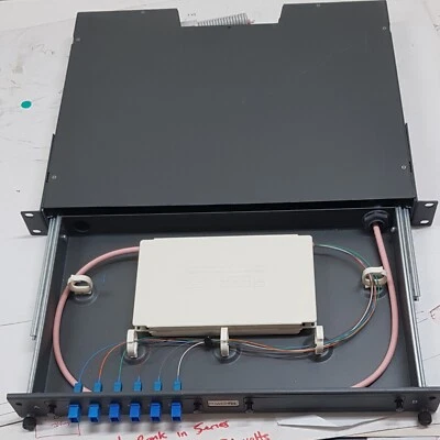 PowerTel   Fibre Distribution box. 1U slide out draw. 6 Port - Image 1 of 4