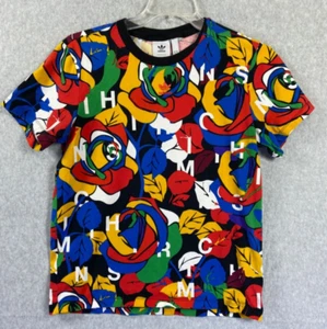 Adidas Rich Mnisi Top Womens Medium Multicolor Floral Colorful - Picture 1 of 9