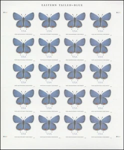 US 5136 Eastern Tailed-Blue Butterfly NMS sheet 20 MNH 2016 - Picture 1 of 1