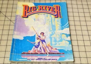 BIG RIVER, ADVENTURES OF HUCKLEBERRY FINN, SHEET MUSIC, 1986 PIANO VOCALS GUITAR - Picture 1 of 3