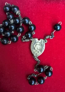 Sterling Silver Rosary Centerpiece Christian Sacred Heart Of Jesus Virgin Mary - Picture 1 of 16