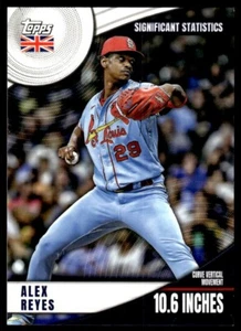 Topps 2022 UK Edition Significant Statistic SS-19 Alex Reyes St. Louis Cardinals - Picture 1 of 2