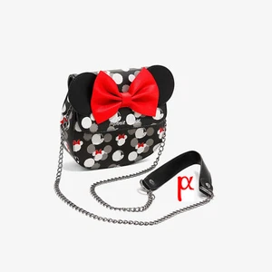 Bolso Bandolera Loungefly Disney Cabezas de Minnie Mouse Lunares Rojo Arco Juegos con disfraces - Imagen 1 de 3