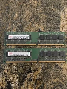 2 x HYNIX 512MB 1RX8 PC2-4200U-444-12 HYMP564U64CP8-C4AB 0638 RAM MEMORY STICKS - Picture 1 of 3