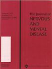 The journal of nervous and mental disease. Volume 187 Number 11 1999