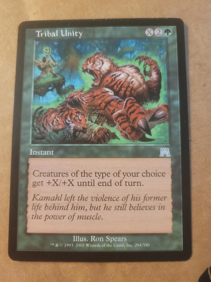 Tribal Unity MTG Onslaught Magic The Gathering #294 Ron Spears LP BULK DSICOUNT - Image 1 of 1