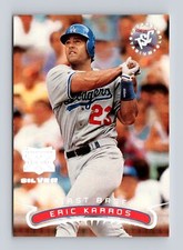 1996 Stadium Club #NNO Eric Karros    Los Angeles Dodgers   Baseball