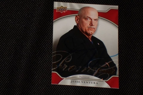 JESSE VENTURA 2009 UD PROMINENT CUTS SIGNED AUTOGRAPHED CARD MINNESOTA GOVERNOR Cover