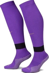 NIKE Dri-Fit Knee High Socks Purple Soccer Football Strike Matchfit classic 1 pk - Picture 1 of 6