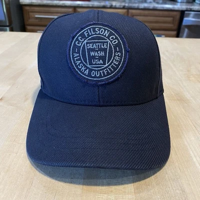 Gorra de leñador Filson Alaska Outfitter de sarga pesada - Excelente - Azul marino - Hecha en EE. UU. Foto 1 de 4