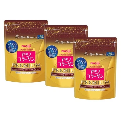 Anti-aging Pure Fish Collagen Powder PREMIUM Skin Hair Nails 28 Days Set of 3 - Image 1 of 3