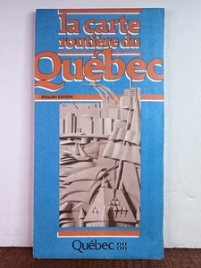 1984 Quebec Canada Highway Road Map - English Edition - Bild 1 von 2