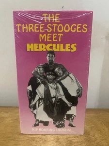 The Three Stooges Meet Hercules VHS Tape NEW SEALED RARE OOP Comedy Goodtimes - Picture 1 of 7