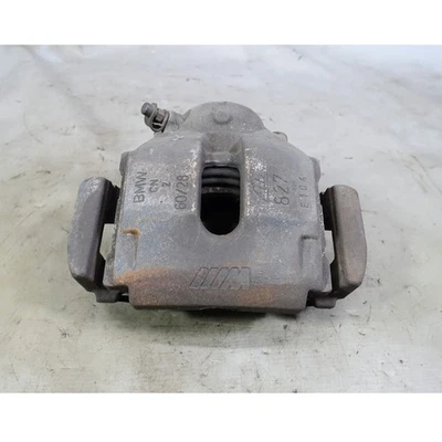 Damaged BMW E46 M3 Factory Left Front Brake Caliper with Bracket 2001-2006 OEM - Image 1 of 4