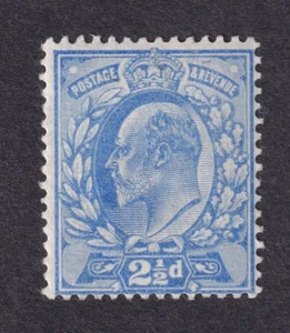 GB KEVII 21/2d Ultramarin De La Rue Druck SG230 neuwertig Lichtscharnier - Bild 1 von 2