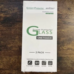 amFilm Screen Protector iPhone 13 Pro Max OR iPhone 14 Plus 6.7" Glass 2 Pack - Picture 1 of 2