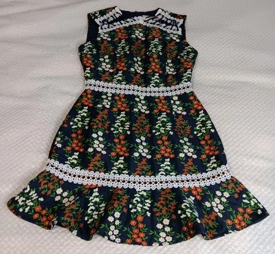 Keepsake The Label Floral Faithful Dress Coquette  Lace Cottagecore Size Medium - Image 1 of 4