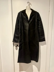 ITALIAN Reversible Lamb Leather Coat Sz Medium Stunning! - Picture 1 of 7