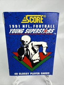 Score 1991 NFL Football Young Superstars 40 Cards HOF Emmitt Smith, Rod Woodson - Picture 1 of 6