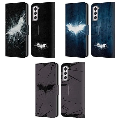 OFFICIAL THE DARK KNIGHT RISES LOGO LEATHER BOOK CASE FOR SAMSUNG PHONES 4 - Image 1 of 4