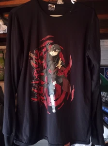 Vintage 2002 Naruto Itachi Uchiha Long Sleeve Shirt Men's Size Small - Picture 1 of 5