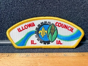 Parche de hombro del Consejo de Illowa BSA Boy Scouts of America IL IA - Imagen 1 de 5