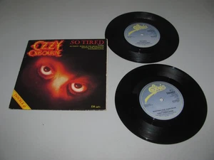 Ozzy Osbourne - So Tired - Doble Vinilo, 7", 45 RPM, Único 1984 Excelente Estado - Imagen 1 de 9