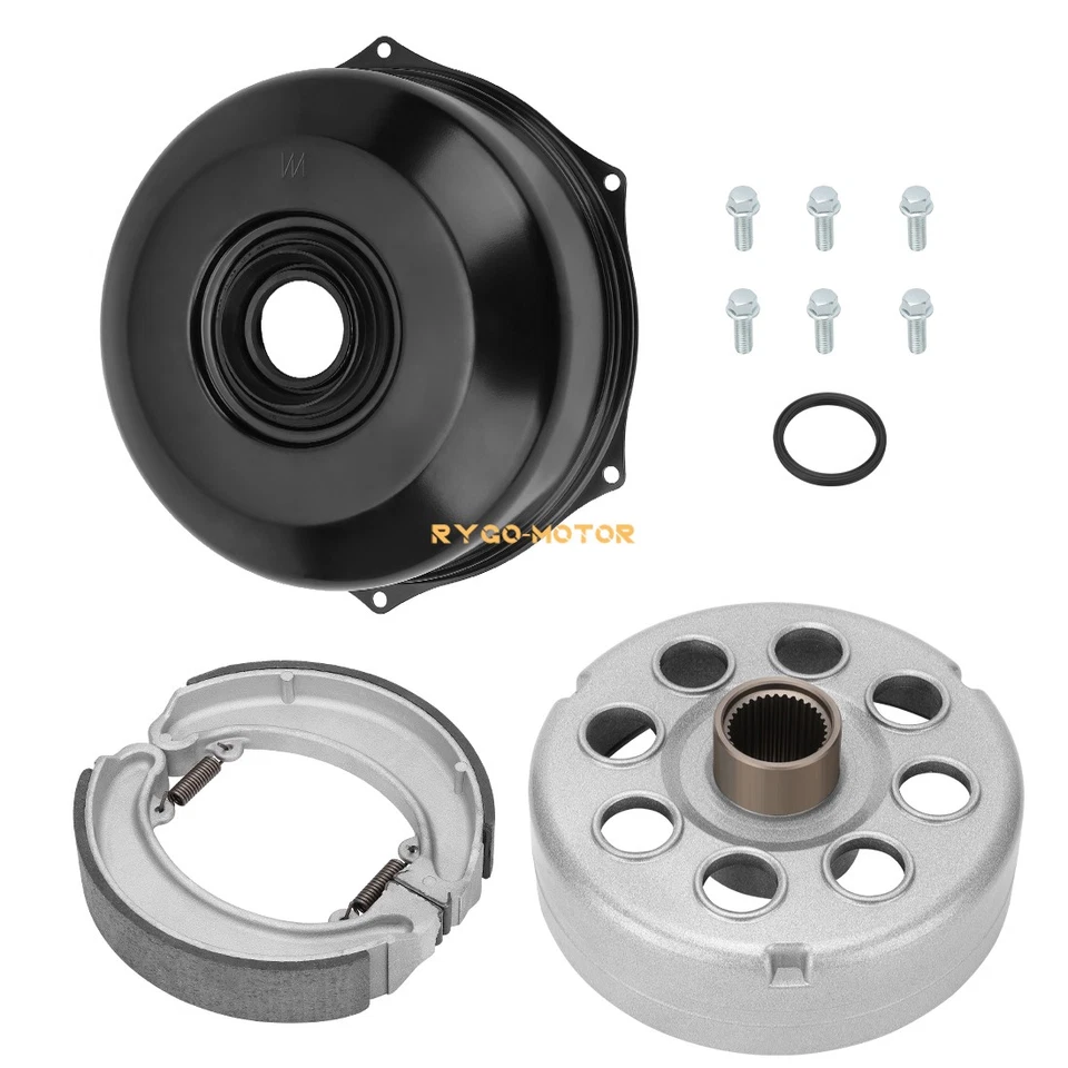 Rear Brake Drum Cover Hub Shoes for Honda Fourtrax 300 TRX300 TRX300FW 1988-2000 - Image 1 of 4