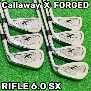 Callaway X FORGED 2007 #4-9,Pw(7Clubs)/RIFLE 6.0/Flex:Stiff Extra Stiff - Picture 1 of 10