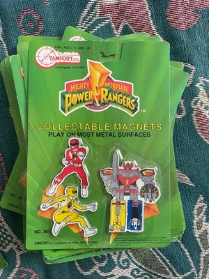 MIGHTY MORPHIN POWER RANGERS COLLECTABLE MAGNET SET Made By TAMFORT 1993