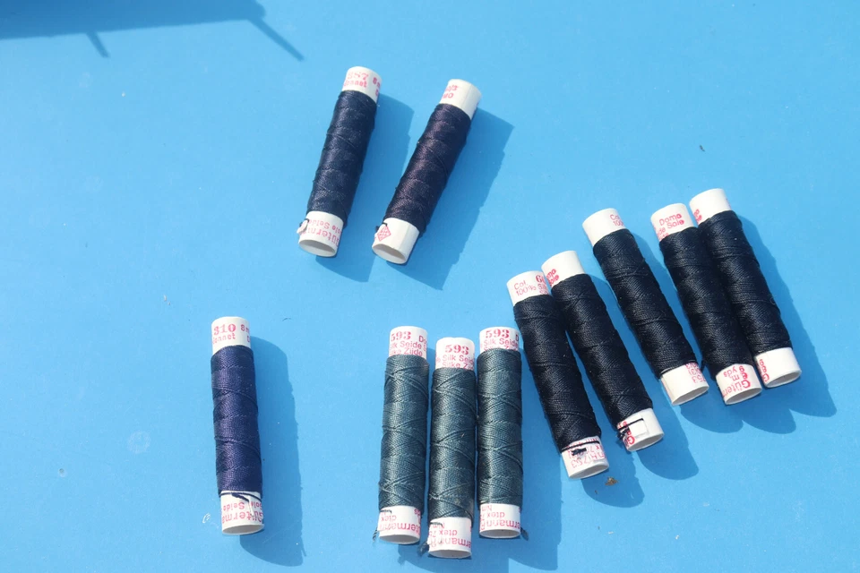 Mercerie ancienne  bobines de fil soie cordonnet GÜTERMANN 310,387,593,665 - Photo 1/1