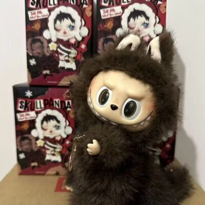 POPMART POP MART Labubu Zimomo I Found You Series – Little Chief Plush Doll Keychain