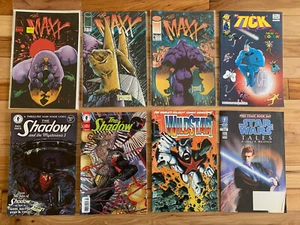 8 Comics The Maxx #1,3,4 - The Shadow - Wildstar #1 - The Tick #2 - Star Wars - Picture 1 of 12