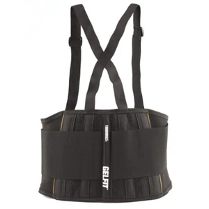 ToughBuilt® GelFit® Black Back Support Brace Belt - Large - 40"-48" Waist - Picture 1 of 3
